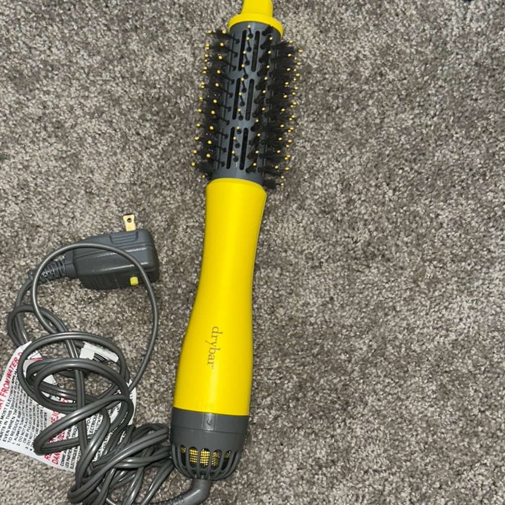 Drybar Vibrant Yellow and Charcoal Hair Styling Tool